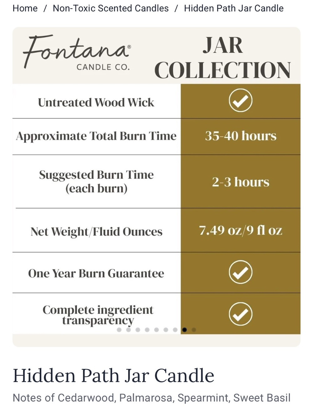 Fontana Candle Company hidden path candle - Picture 4 of 6